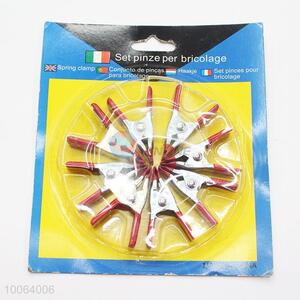 8pcs Iron&Plastic Clips Set