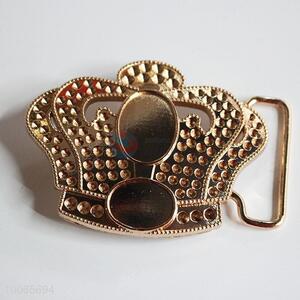 Hot sale gold crown zinc alloy belt buckle