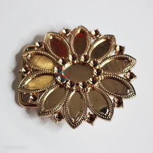 High quality floral gold metal zinc alloy belt buckle