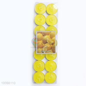 14pcs Small Yellow Wax Candles Set