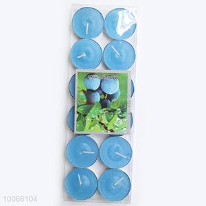 12pcs Small Blue Wax Candles Set