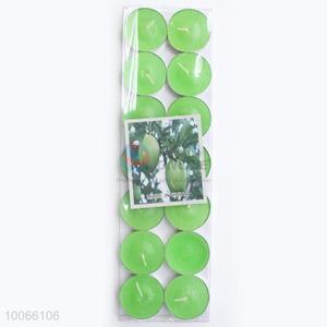 14pcs Small Green Wax Candles Set