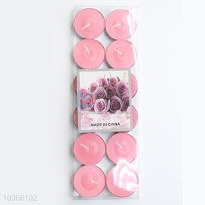 12pcs Small Pink Wax Candles Set