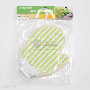 New arrivals green bamboo fiber exfoliating glove