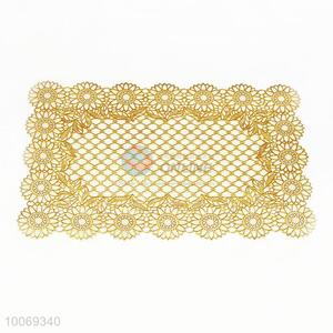 Golden pvc dining table mat/placemats