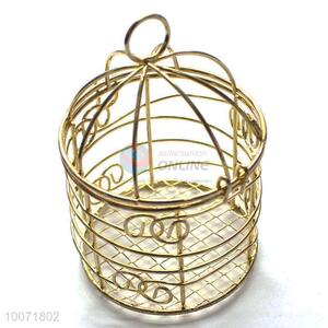 Birdcage Shape Handcraft Tinplate Candy Box