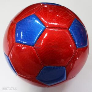 Cool red-blue handmade NO.5 PU football