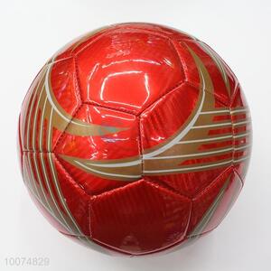 Professional red size 5 laser football/soccer ball