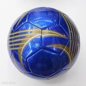 Wholesale blue  size 5 laser football/soccer ball