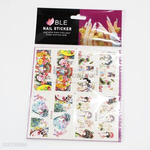 Vintage style DIY nail art sticker