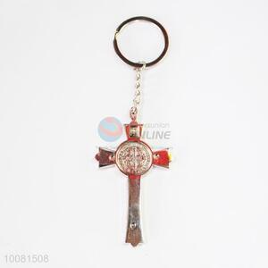 Cross Zine Alloy Metal Key Chain/Key Ring