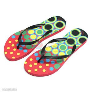 High quality two-colors EVA lady beach flip flops