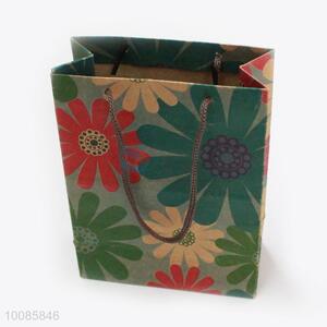 Colorful Flower Kraft Paper Handbag/Gift Bag