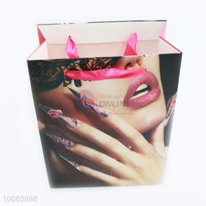 Good Quality Sexy Lady White Cardboard Paper Handbag/Gift Bag