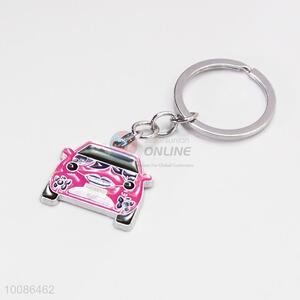 Pink Car Zine Alloy Metal Key Chain/Key Ring