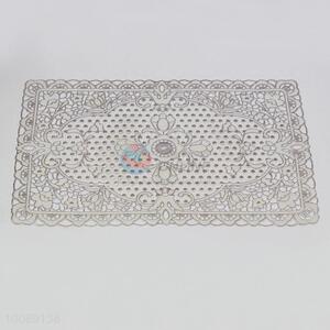 Top quality silver color pvc placemat/dinner mat