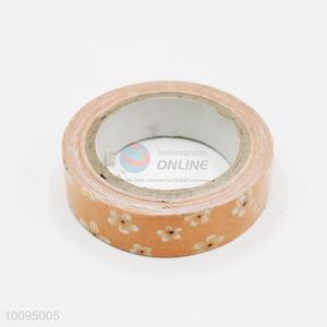 Flower Orange Self Adhesive Cotton Trim Adhesive Tape