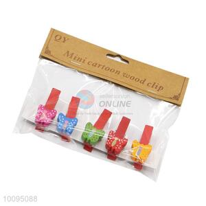 Hot Sale MiniCartoon Paper Clips Wooden Clips