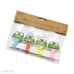 New Arrival Mini Cartoon Creative Wooden Clips Paper Clip