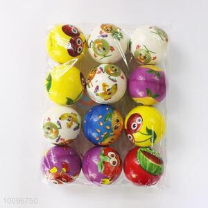 Hot selling fruit printed <em>balls</em> stress ball pu <em>toy</em>