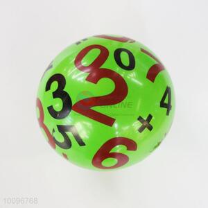 New arrivals numbers printed inflatable beach ball toys