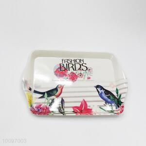 Birds Pattern Food Garde Bread Dessert Tray