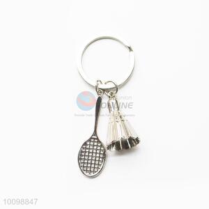 Badminton Shaped Key Chain