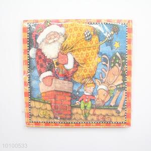 Santa Claus printing paper handkerchief/facial tissue