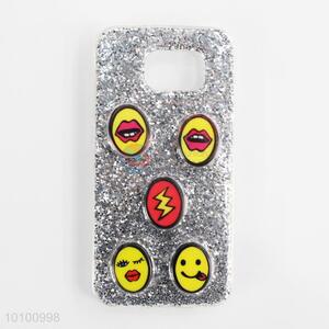 Cartoon design silver phone shell/phone case with soft edge