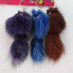 Imitation Animal Fur Key Chain Accessory