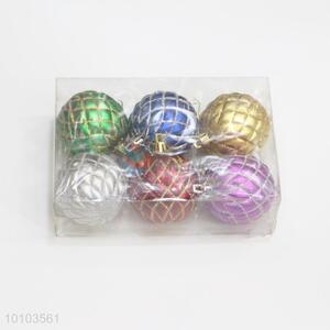 New arrival textured plastic Christmas baubles/Christmas balls