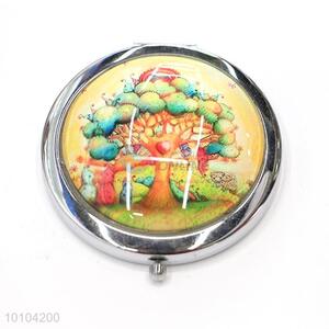 Foldable Two Side Round Cosmetic Makeup Mirror