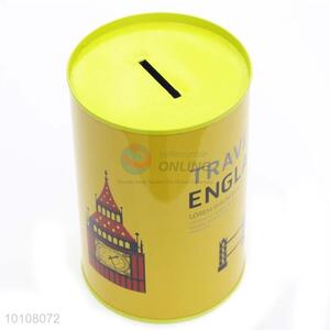 Wholesale colorful zip-top can shape tinplate saving box