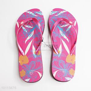 Pink Flower Pattern Women's Slipper/Beach Slipper/Flip Flop Slippers