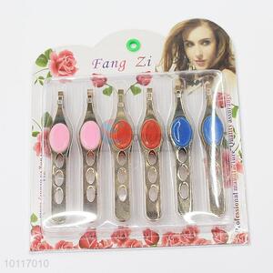 Fashion Style Stainless Steel Makeup Eyebrow Tweezers Set