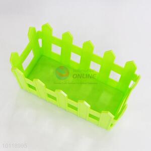 Green Long Fence Shaped PP Flowerpot