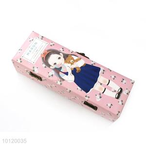 Double-deck Pencil Box/Pencil Case With Lock Catch