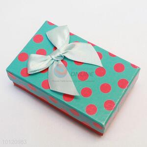 Cheap Price Green Dot Paper Jewelry Box