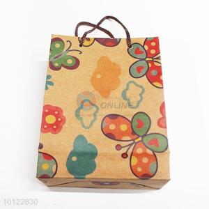 Hot sale colorful butterfly pattern gift paper bag