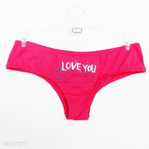 Sexy rose red cotton undies panties women underwear lingerie knickers