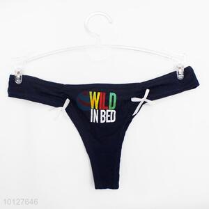 Women comfortable letter pattern briefs thongs women cotton underwear