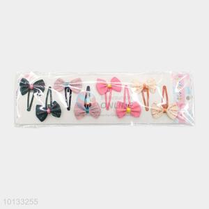 Fashion Bowknot Hair Clip Metal Hairpins for Children