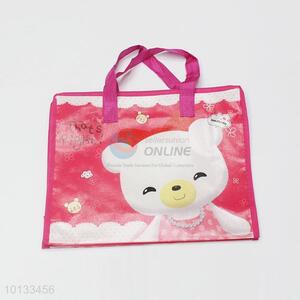 Cute bear printing grocery tote shopping non woven bag