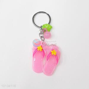 Factory Direct Product Flip-flops Shaped Zinc Alloy Key Chains