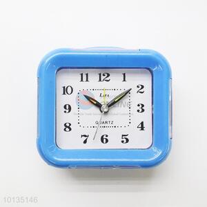 Promotional Square Blue Alarm Clock