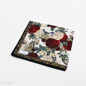 Serviceable Flower Printed Handkerchief for Women