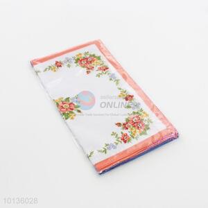 Promotional Wholesale Flower Printed Handkerchief for Women