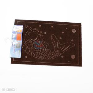 Hot sale fish printed soft door mat