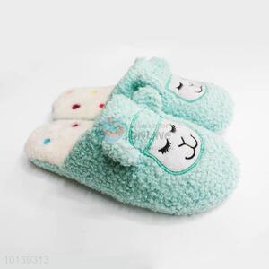 Adorable Green Sheep Pattern Household Warm Slipper