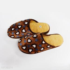 Factory Supply Brown Household Warm Slipper